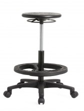 Lab 100 Stool. 350 Dia Round Seat. Gas Lift. Footring